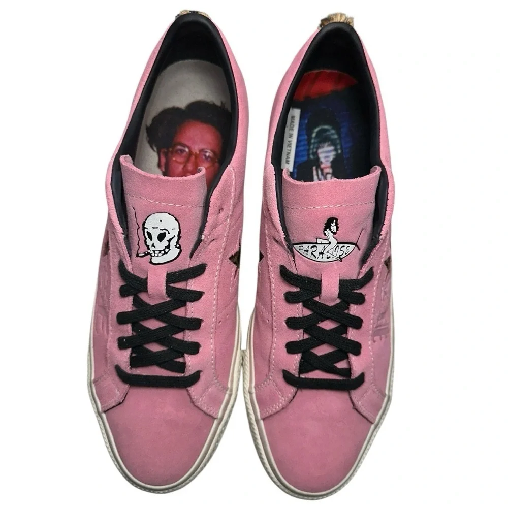 Converse One Star Size 10 Pink Suede Paradise Leopard Pro Ox Sean Pablo Sneakers
